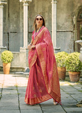 Personal Looking Peach Colour Saree